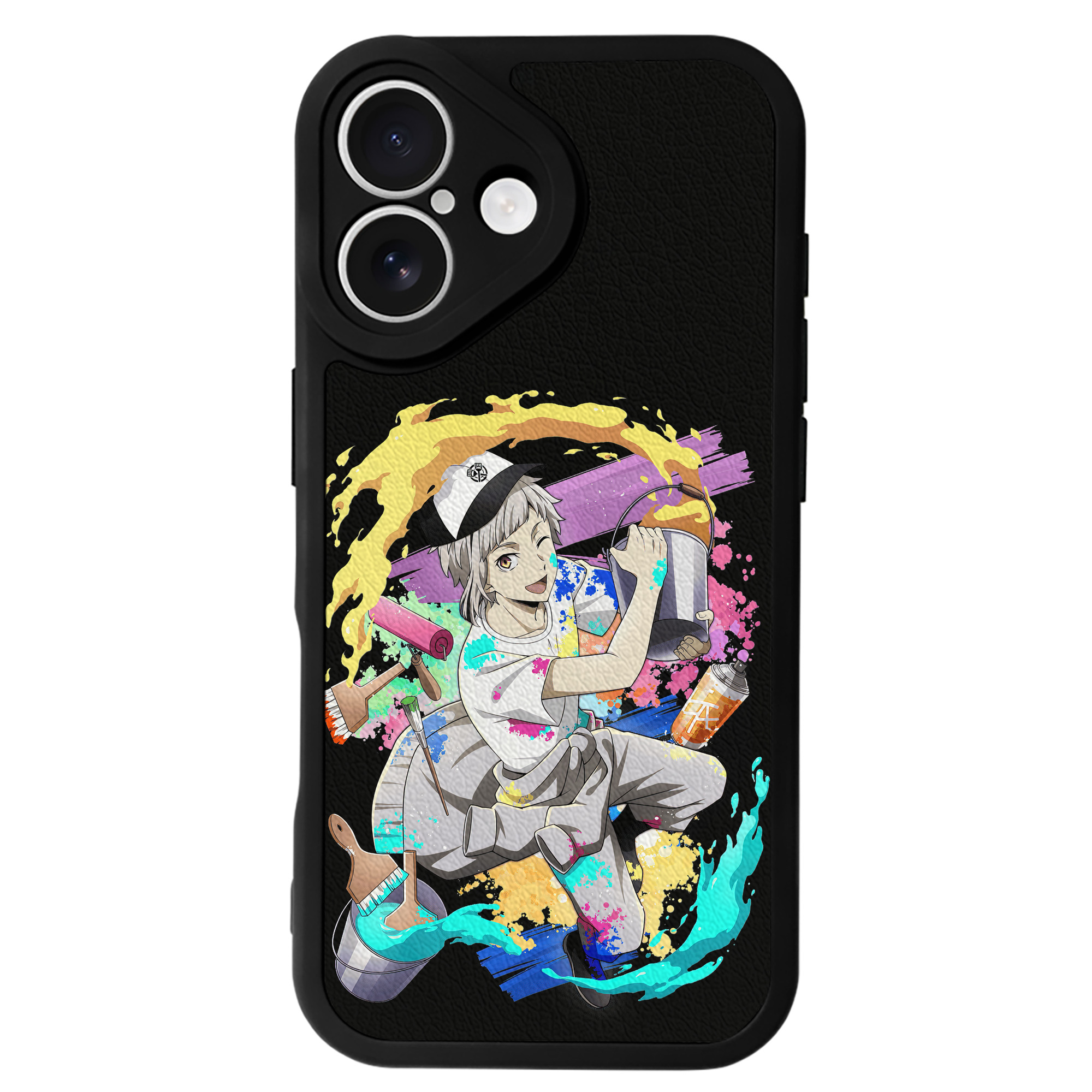 （画像用） 文豪ストレイドッグス Bungo Stray Dogs 【iPhone 16シリーズ対応】シリコンスマホケース（レザー調） 材質：シリコン